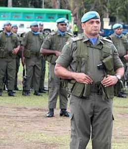 Fiji peacekeeping troops on parade. Image: Fijilive.com