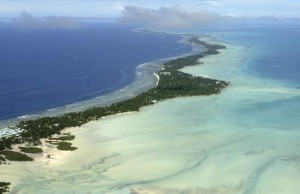 Tarawa atoll ... the most populated part of Kiribati. Image: Britannica