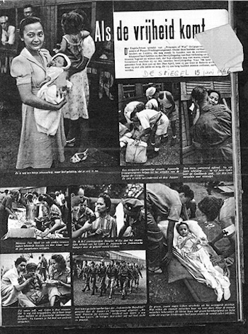 In pictures: Images published in De Spiegel magazine, with the In pictures: Images published in De Spiegel magazine, with the title “When freedom arrives”, June 15, 1946.(Courtesy of the Dutch Resistance Museum)