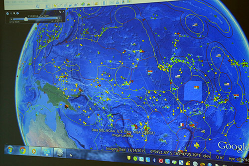 A snapshot of vessel monitoring in the world's largest tuna fishery. Image: Lisa Williams-Lahari/FFA