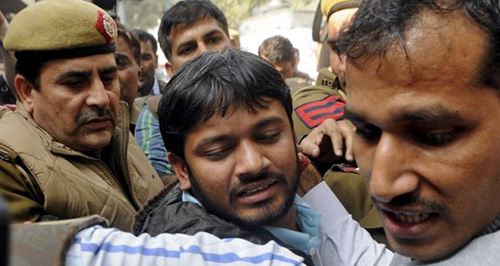Kanhaiya Kumar ... arrested for "sedition". Image: TheWeek.in