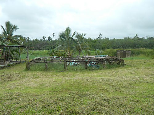 A flattened house in Daku. Until Super Cyclone Winston, a family of eight people lived here. Image: Ami Dhabuwala/PMC