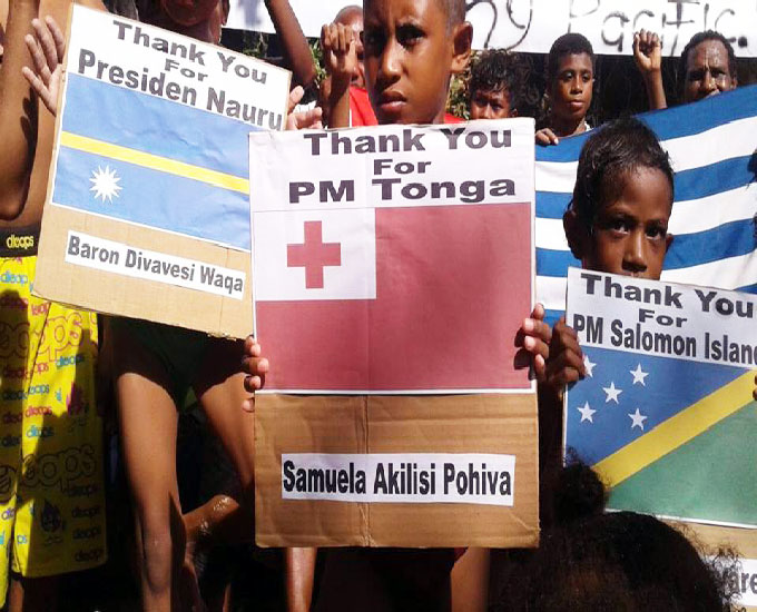 The community in West Papua acknowledged the support shown by the Pacific leaders at the UN General Assesmbly this year. Image: The West Papua National Authority