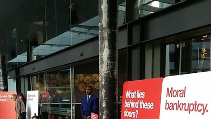 Climate change protesters blockade oil summit in Auckland’s Sky City