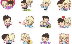 A collection of gay emojis that were made unavailable in Indonesia.