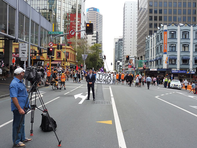 The media ‘hasn’t picked up on the TPPA’s threats to the environment and climate change’, says Barry Coates. Image: Dominic Pink/APJ