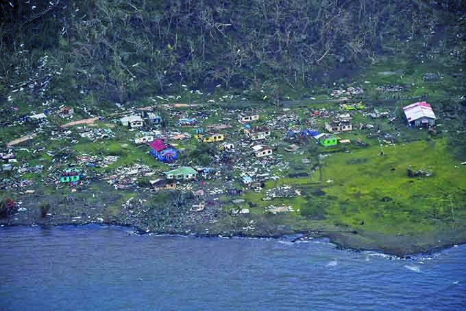 Flashback to TC Winston: The destruction at Koro Mudu after the cyclone. Image: Business Melanesia/DINFO