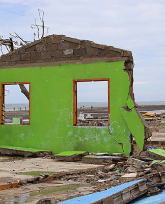 Island, Fiji, in the wake of Cyclone Winston