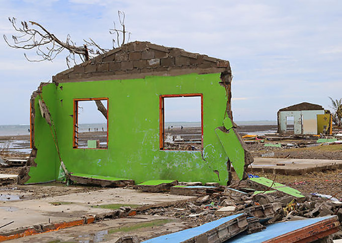 Island, Fiji, in the wake of Cyclone Winston