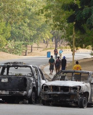 Students blame UPNG building blaze on clash ‘spillover’