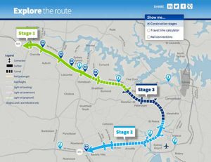 The WestConnex interactive map - click on the image.