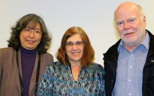 Journal editors that were present at the panel (from left): Louisa Ha (Journalism and Mass Communication Quarterly), Professor Linda Steiner (Journalism & Communication Monographs) and panel chair Ian Richards (Australian Journalism Review). Image: Del Abcede/PMC