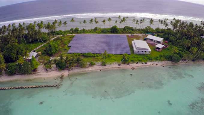 The documentary was produced for German TV in September 2015 where it was well received by European audiences. Image: Solar Nation of Tokelau