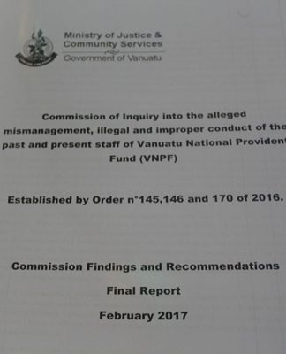 Vanuatu provident fund members’ savings ‘safe’ but improvements needed, says inquiry