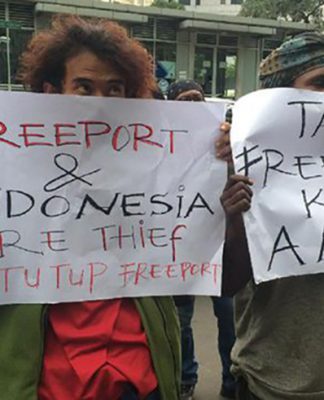 Freeport brings ‘no benefits’ to Papuan people, say Jakarta protesters