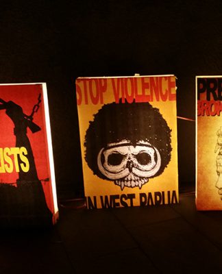 Images: Papuan street art, freedom seminar pose challenge at Jakarta’s WPFD2017