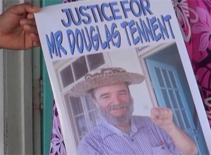 NZ Catholic missionary Douglas Tennent … deported over helping landowners. Image: EMTV News