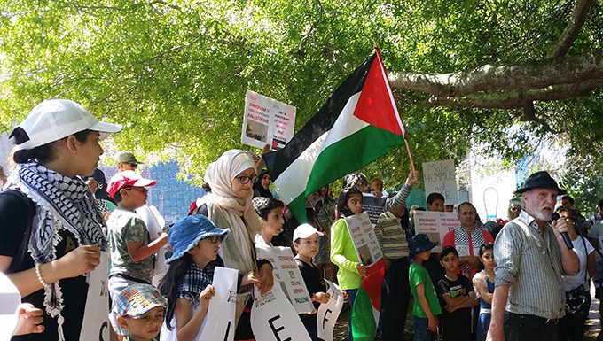 Palestinian rally in Auckland supports ‘Day of Rage’ for free Jerusalem