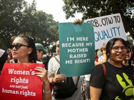 A woman's rights rally in Jakarta last week. Image: Yudha Baskoro/Jakarta Globe