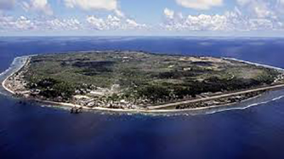 Nauru ... restricted media access because of "very limited accommodation". Image: LoopNauru