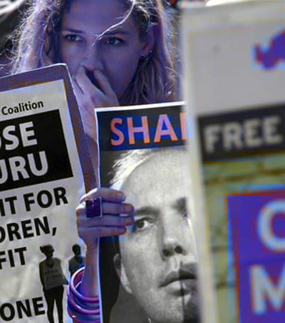 An Australian protest over deteriorating conditions for children at the Nauru detention centre. Image: Al Jazeera