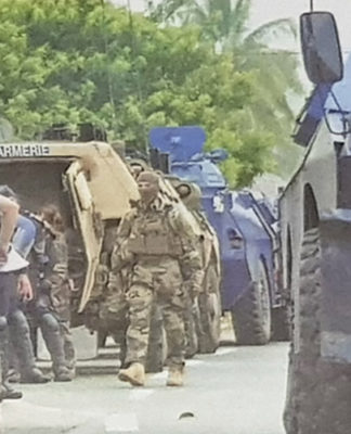 French security forces in Noumea