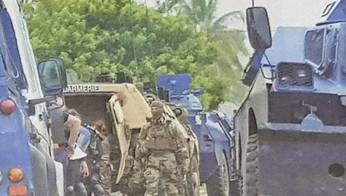 French security forces in Noumea