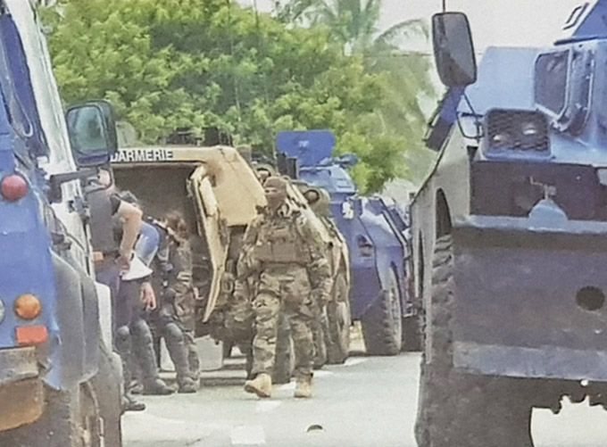 French security forces in Noumea