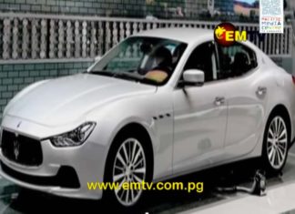 A PNG Maserati luxury sedan