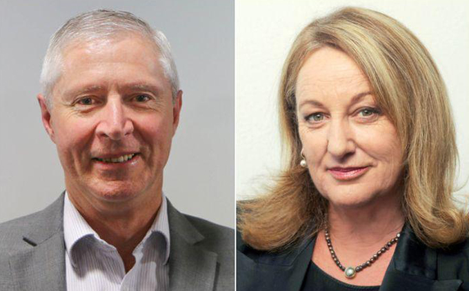 Newsroom co-editor Mark Jennings and investigative journalist Melanie Reid … detained over probe of accused Chinese property developer. Image: RNZ File