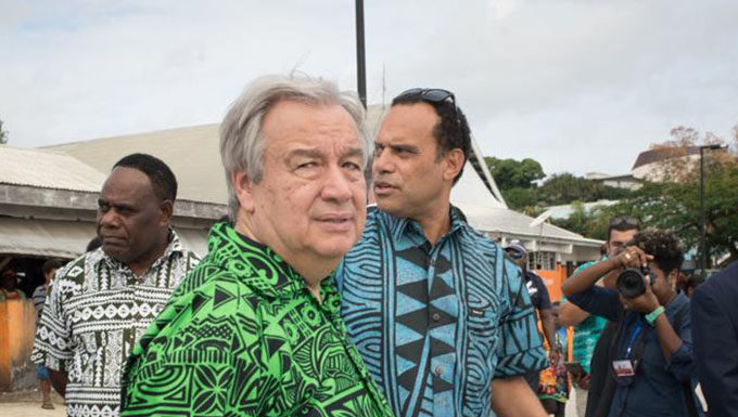 António Guterres in Vanuatu