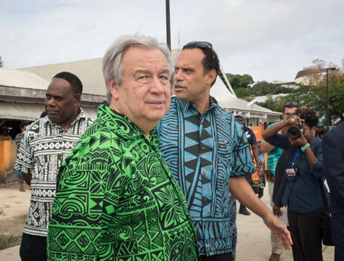 António Guterres in Vanuatu