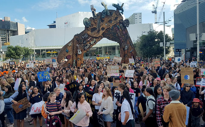 Aotea climate rally