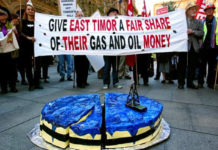 Timor-Leste oil protest