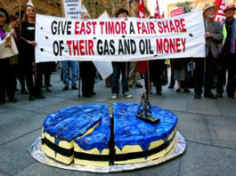Timor-Leste oil protest