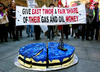 Timor-Leste oil protest