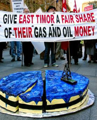 Timor-Leste oil protest