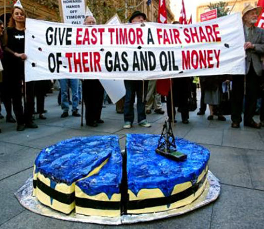 Timor-Leste oil protest