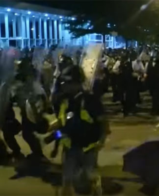 Hong Kong police crackdown