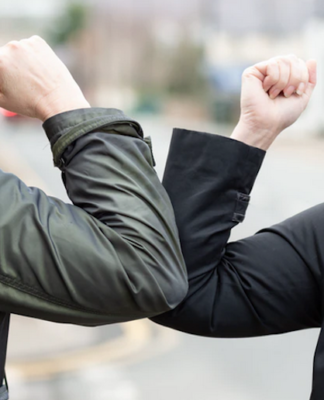 Elbow bump