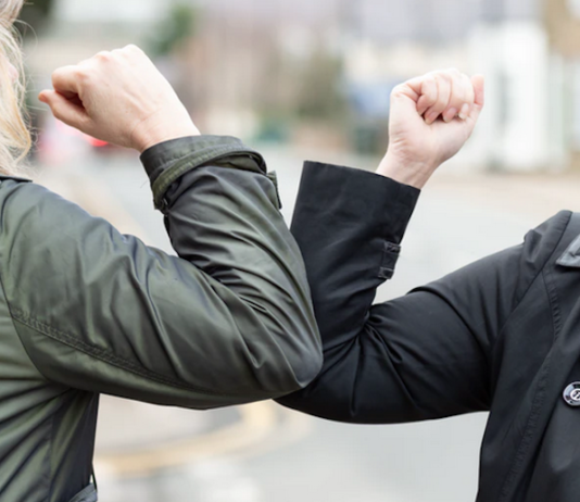 Elbow bump