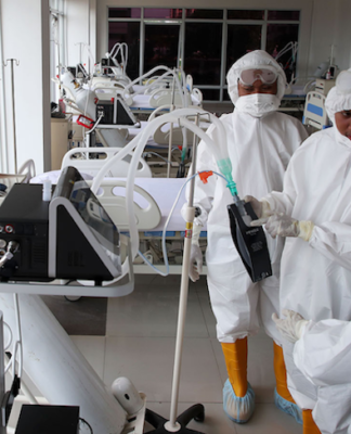 Three coronavirus cases in Papua as Jokowi pledges millions of drug doses Jakarta ICU unit