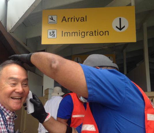 Majuro airport Covid-19 tests