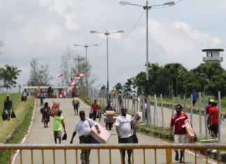 Wutung PNG border post
