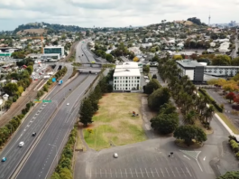 Auckland drone view