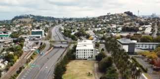 Auckland drone view