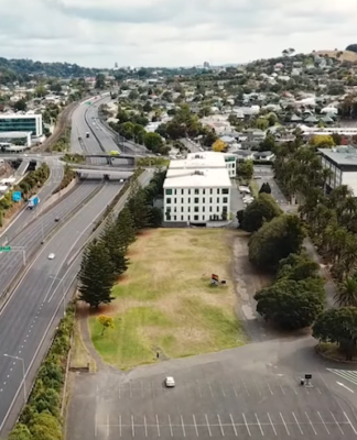 Auckland drone view