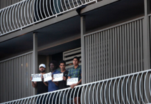 Australian detainees protest