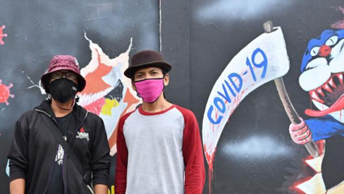 Indonesian mural artists