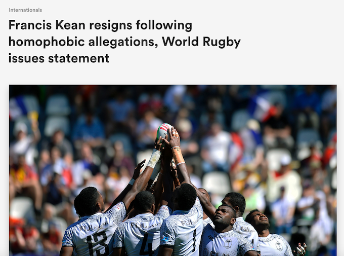 Kean resigns